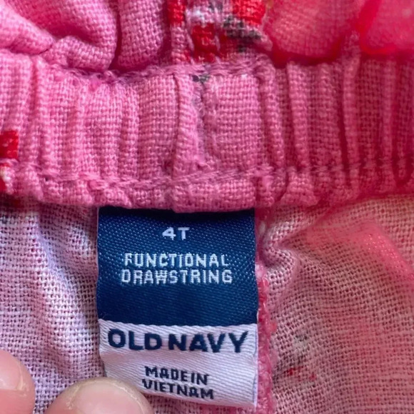 Old Navy Toddler Girls Sz 4 Linen Blend Floral Shorts New NWT - Picture 3 of 5